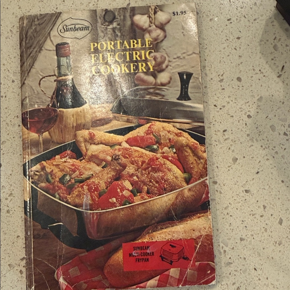 Vintage Sunbeam Portable Electric Cookery - Rustic 1970